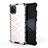 Coque Rebord Contour Silicone et Vitre Transparente Housse Etui 360 Degres AM1 pour Samsung Galaxy Note 10 Lite Blanc