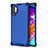 Coque Rebord Contour Silicone et Vitre Transparente Housse Etui 360 Degres AM1 pour Samsung Galaxy Note 10 Plus 5G Bleu