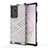 Coque Rebord Contour Silicone et Vitre Transparente Housse Etui 360 Degres AM1 pour Samsung Galaxy Note 20 Ultra 5G Blanc