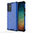 Coque Rebord Contour Silicone et Vitre Transparente Housse Etui 360 Degres AM1 pour Samsung Galaxy Quantum2 5G Bleu