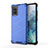 Coque Rebord Contour Silicone et Vitre Transparente Housse Etui 360 Degres AM1 pour Samsung Galaxy S20 Plus 5G Bleu