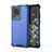 Coque Rebord Contour Silicone et Vitre Transparente Housse Etui 360 Degres AM1 pour Samsung Galaxy S20 Ultra Bleu