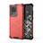 Coque Rebord Contour Silicone et Vitre Transparente Housse Etui 360 Degres AM1 pour Samsung Galaxy S20 Ultra Rouge