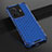 Coque Rebord Contour Silicone et Vitre Transparente Housse Etui 360 Degres AM1 pour Vivo T1 5G Bleu