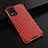 Coque Rebord Contour Silicone et Vitre Transparente Housse Etui 360 Degres AM1 pour Vivo V21e 4G Rouge