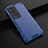 Coque Rebord Contour Silicone et Vitre Transparente Housse Etui 360 Degres AM1 pour Vivo X60 Pro+ Plus 5G Bleu