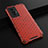 Coque Rebord Contour Silicone et Vitre Transparente Housse Etui 360 Degres AM1 pour Vivo X70 5G Rouge