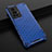 Coque Rebord Contour Silicone et Vitre Transparente Housse Etui 360 Degres AM1 pour Vivo X70 Pro 5G Bleu