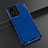 Coque Rebord Contour Silicone et Vitre Transparente Housse Etui 360 Degres AM1 pour Vivo Y02S Bleu