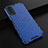 Coque Rebord Contour Silicone et Vitre Transparente Housse Etui 360 Degres AM1 pour Vivo Y20s Bleu