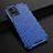 Coque Rebord Contour Silicone et Vitre Transparente Housse Etui 360 Degres AM1 pour Vivo Y21a Bleu