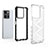 Coque Rebord Contour Silicone et Vitre Transparente Housse Etui 360 Degres AM1 pour Vivo Y35 4G Petit