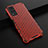 Coque Rebord Contour Silicone et Vitre Transparente Housse Etui 360 Degres AM1 pour Vivo Y51A Rouge