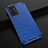 Coque Rebord Contour Silicone et Vitre Transparente Housse Etui 360 Degres AM1 pour Vivo Y75 4G Bleu