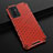 Coque Rebord Contour Silicone et Vitre Transparente Housse Etui 360 Degres AM1 pour Vivo Y75 4G Rouge