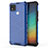 Coque Rebord Contour Silicone et Vitre Transparente Housse Etui 360 Degres AM1 pour Xiaomi POCO C3 Bleu