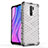 Coque Rebord Contour Silicone et Vitre Transparente Housse Etui 360 Degres AM1 pour Xiaomi Redmi 9 Prime India Petit