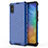 Coque Rebord Contour Silicone et Vitre Transparente Housse Etui 360 Degres AM1 pour Xiaomi Redmi 9A Bleu