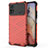 Coque Rebord Contour Silicone et Vitre Transparente Housse Etui 360 Degres AM1 pour Xiaomi Redmi Note 11E Pro 5G Rouge