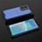 Coque Rebord Contour Silicone et Vitre Transparente Housse Etui 360 Degres AM2 pour OnePlus Nord 2T 5G Bleu