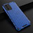 Coque Rebord Contour Silicone et Vitre Transparente Housse Etui 360 Degres AM2 pour Oppo A74 4G Bleu