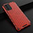 Coque Rebord Contour Silicone et Vitre Transparente Housse Etui 360 Degres AM2 pour Oppo A74 4G Rouge