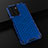 Coque Rebord Contour Silicone et Vitre Transparente Housse Etui 360 Degres AM2 pour Oppo A77s Bleu