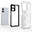 Coque Rebord Contour Silicone et Vitre Transparente Housse Etui 360 Degres AM2 pour Realme 10 Pro 5G Petit