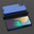 Coque Rebord Contour Silicone et Vitre Transparente Housse Etui 360 Degres AM2 pour Samsung Galaxy A03 Core Bleu