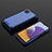Coque Rebord Contour Silicone et Vitre Transparente Housse Etui 360 Degres AM2 pour Samsung Galaxy A22s 5G Bleu