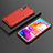 Coque Rebord Contour Silicone et Vitre Transparente Housse Etui 360 Degres AM2 pour Samsung Galaxy A70 Rouge