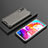 Coque Rebord Contour Silicone et Vitre Transparente Housse Etui 360 Degres AM2 pour Samsung Galaxy A70S Noir