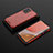 Coque Rebord Contour Silicone et Vitre Transparente Housse Etui 360 Degres AM2 pour Samsung Galaxy A72 5G Rouge