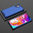 Coque Rebord Contour Silicone et Vitre Transparente Housse Etui 360 Degres AM2 pour Samsung Galaxy Note 10 Plus 5G Bleu