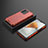 Coque Rebord Contour Silicone et Vitre Transparente Housse Etui 360 Degres AM2 pour Vivo V23 5G Rouge