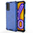 Coque Rebord Contour Silicone et Vitre Transparente Housse Etui 360 Degres AM2 pour Vivo Y20 Bleu