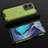 Coque Rebord Contour Silicone et Vitre Transparente Housse Etui 360 Degres AM2 pour Vivo Y55 4G Vert