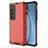 Coque Rebord Contour Silicone et Vitre Transparente Housse Etui 360 Degres AM2 pour Xiaomi Mi 10S 5G Rouge