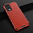 Coque Rebord Contour Silicone et Vitre Transparente Housse Etui 360 Degres AM3 pour OnePlus Nord 2 5G Rouge