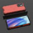 Coque Rebord Contour Silicone et Vitre Transparente Housse Etui 360 Degres AM3 pour Oppo Find X5 Lite 5G Rouge