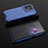 Coque Rebord Contour Silicone et Vitre Transparente Housse Etui 360 Degres AM3 pour Oppo Reno8 5G Bleu