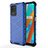 Coque Rebord Contour Silicone et Vitre Transparente Housse Etui 360 Degres AM3 pour Realme 8 5G Bleu