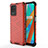 Coque Rebord Contour Silicone et Vitre Transparente Housse Etui 360 Degres AM3 pour Realme 8 5G Rouge