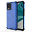 Coque Rebord Contour Silicone et Vitre Transparente Housse Etui 360 Degres AM3 pour Realme 8 Pro Bleu