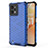 Coque Rebord Contour Silicone et Vitre Transparente Housse Etui 360 Degres AM3 pour Realme C31 Bleu