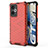 Coque Rebord Contour Silicone et Vitre Transparente Housse Etui 360 Degres AM3 pour Realme GT2 5G Rouge