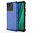 Coque Rebord Contour Silicone et Vitre Transparente Housse Etui 360 Degres AM3 pour Realme Narzo 50A Bleu