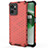 Coque Rebord Contour Silicone et Vitre Transparente Housse Etui 360 Degres AM3 pour Realme Narzo 50A Prime Rouge