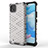 Coque Rebord Contour Silicone et Vitre Transparente Housse Etui 360 Degres AM3 pour Realme Narzo 50i Blanc