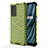 Coque Rebord Contour Silicone et Vitre Transparente Housse Etui 360 Degres AM3 pour Realme V11 5G Vert